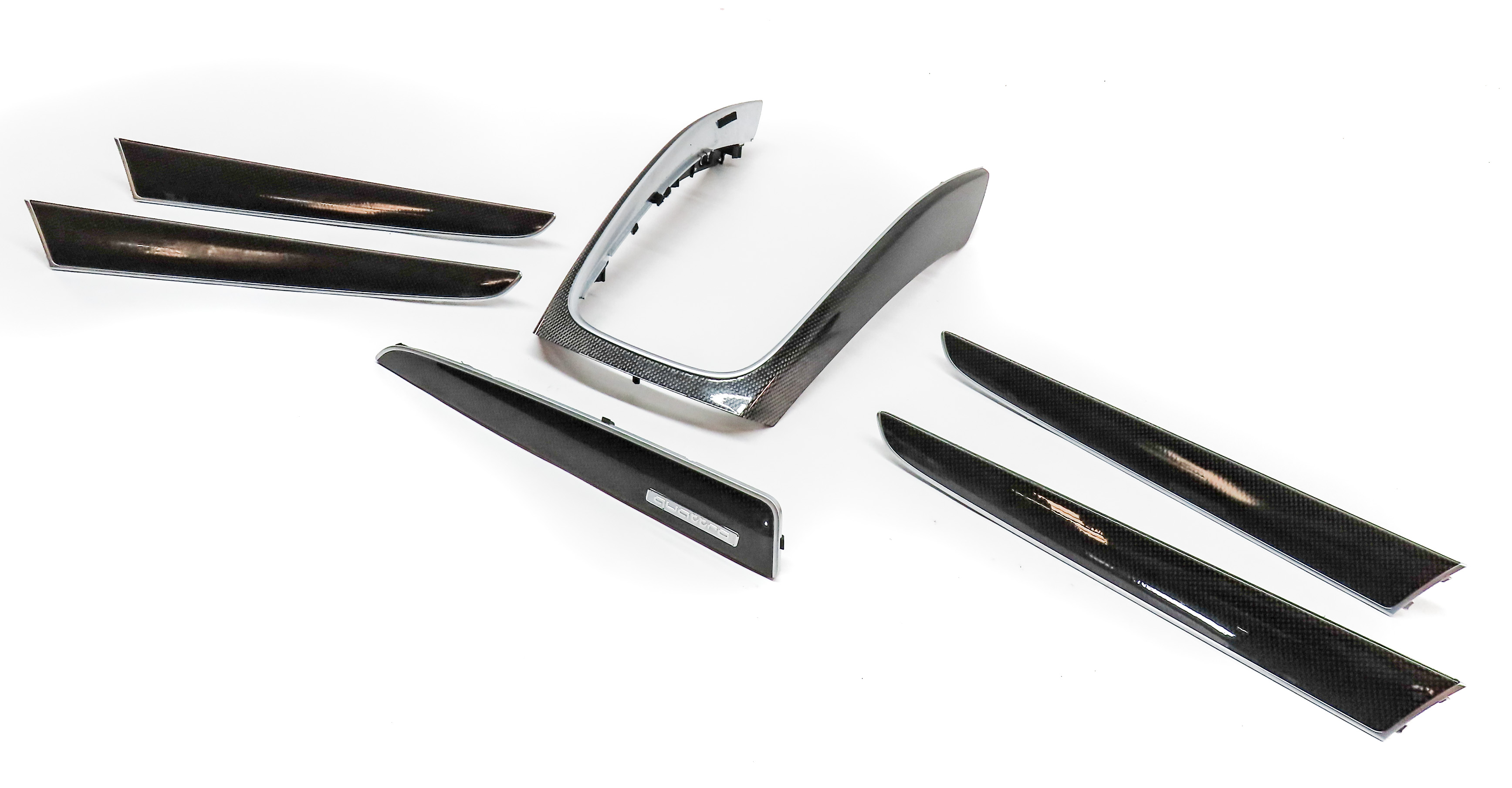 2015 AUDI SQ5 (B8 8R) INTERIOR DASH CENTER CONSOLE DOOR TRIM SET/6 (Carbon) — exact item pictured